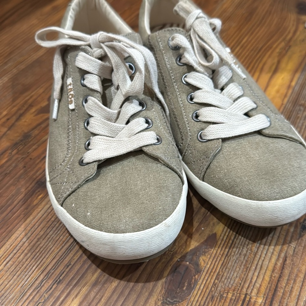 Taos Womens size 6.5 sneakers - moderately worn .